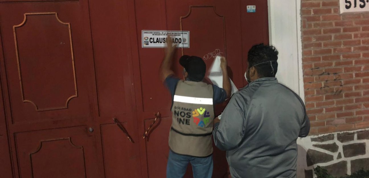 Coordinan esfuerzos para supervisión de medidas sanitarias en comercios de Soledad