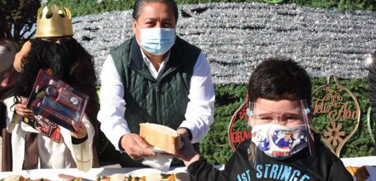El Ayuntamiento de Soledad compartió Monumental Rosca de Reyes 