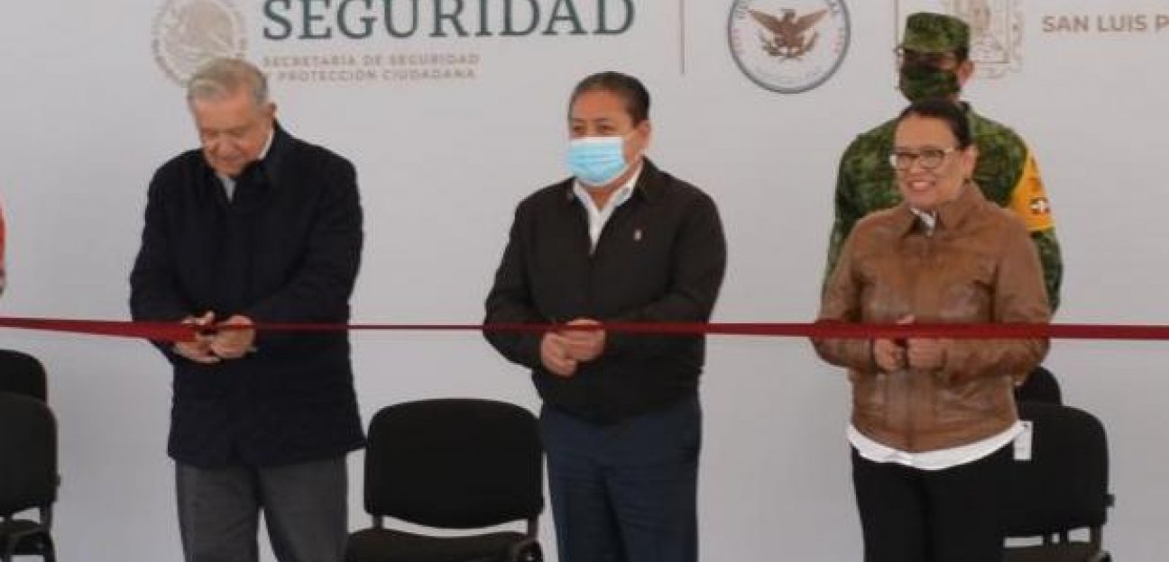 El Presidente AMLO y Alcalde de Soledad inauguraron Cuartel de la Guardia Nacional