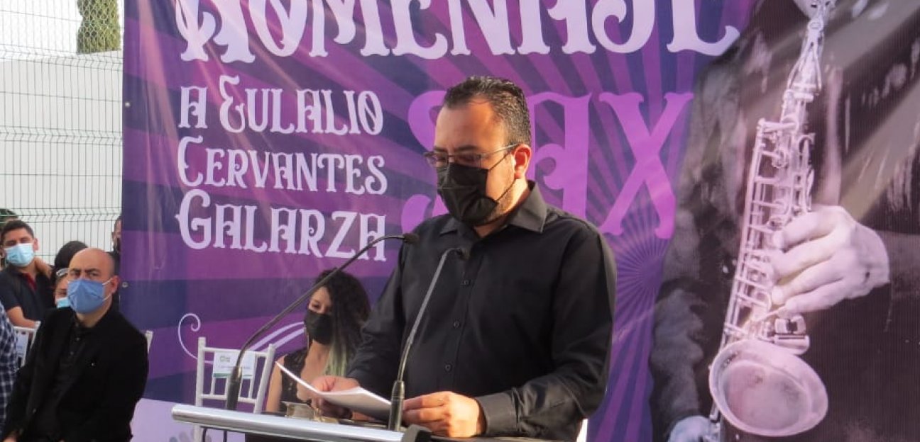Ayuntamiento de Soledad realiza primer homenaje oficial al músico Eulalio Cervantes Galarza Sax