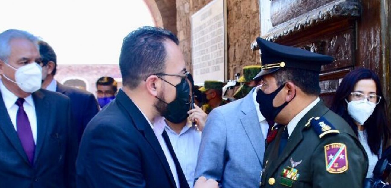 Alcalde de Soledad asiste a la toma de protesta del nuevo titular de la 12ava Zona Militar