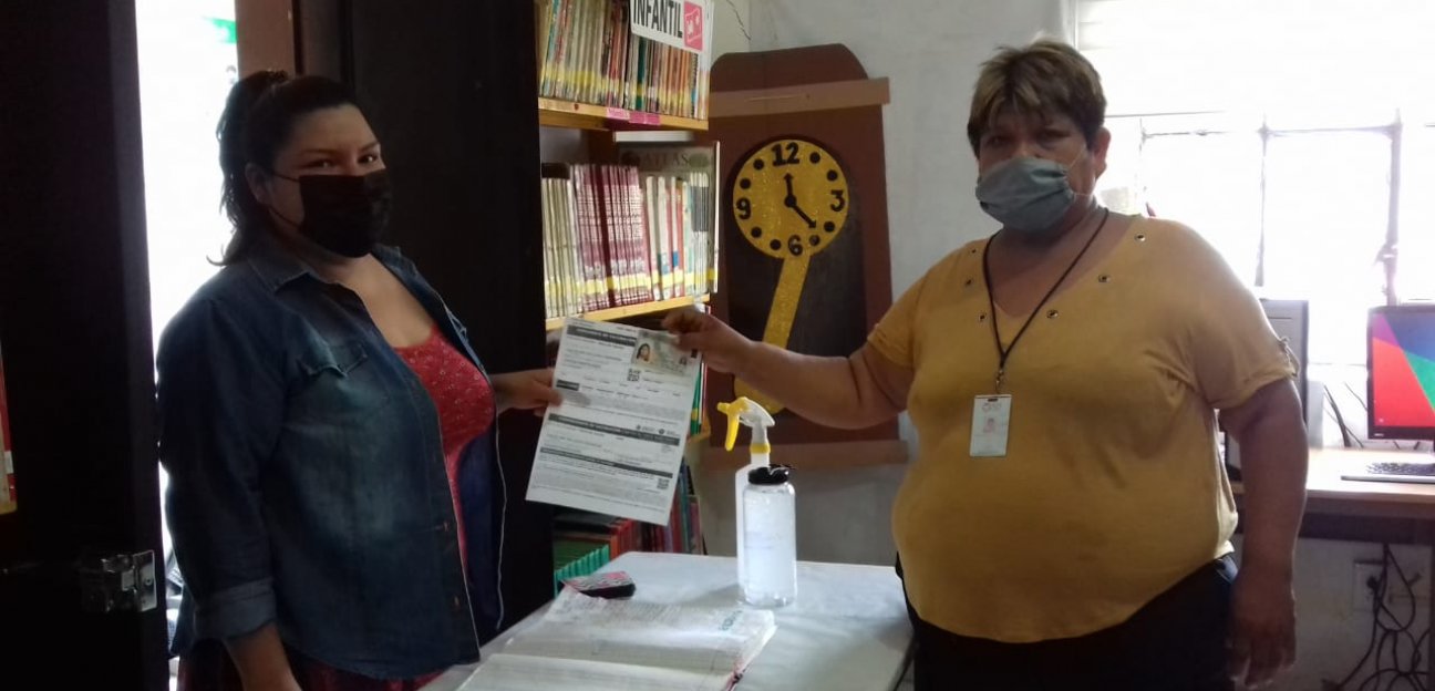 La Coordinación de Bibliotecas apoyó a la juventud en trámite de vacunación 