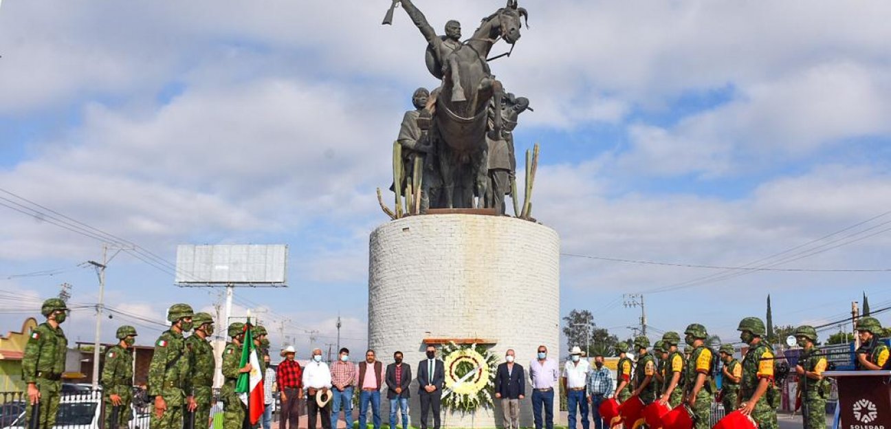 Ayuntamiento de Soledad conmemoró el 142 Aniversario del Natalicio de Emiliano Zapata