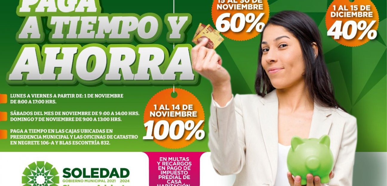 Este lunes inicia el programa de descuentos en multas y recargos del impuesto predial