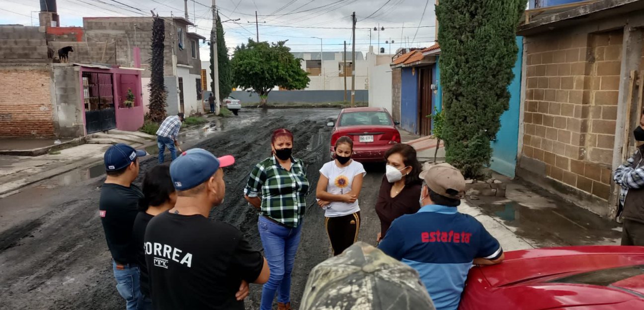 Alcaldesa Leonor Noyola supervisa labores de Ayuntamiento tras lluvias