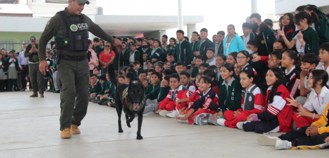 Ayuntamiento de Soledad activa programa Escuela Segura, en secundaria Prof. Juan Miranda Uresti