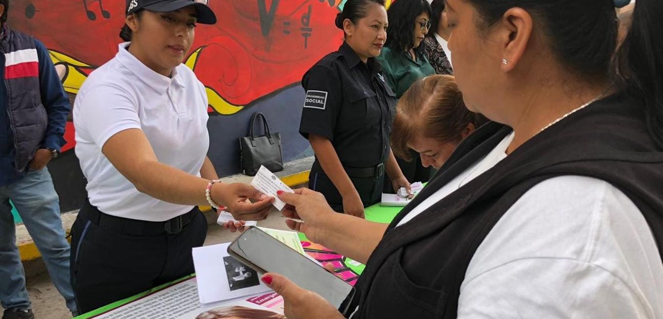 Con acciones de concientización, Soledad de Graciano Sánchez insta a la cultura de la denuncia