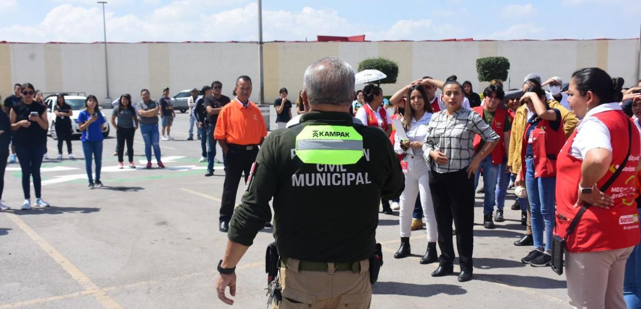 Soledad de Graciano Sánchez lleva a cabo simulacro de sismo con atenta participación ciudadana