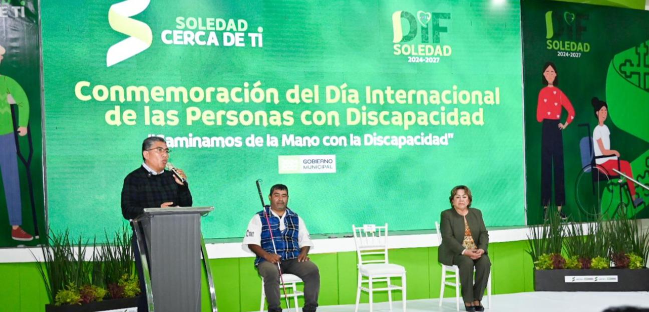 Gobierno Soledense reitera cercanía con las personas con discapacidad a través de políticas de inclusión: Juan Manuel Navarro 