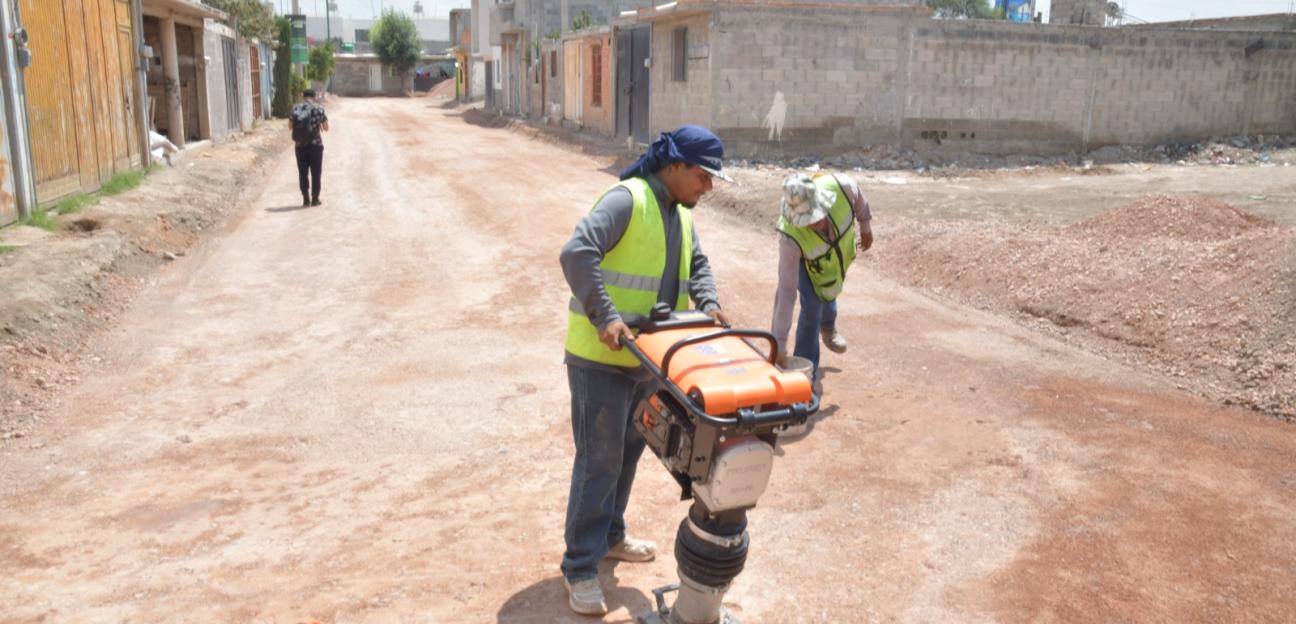 Soledad de Graciano Sánchez avanza en múltiples obras de pavimentación y rehabilitación urbana