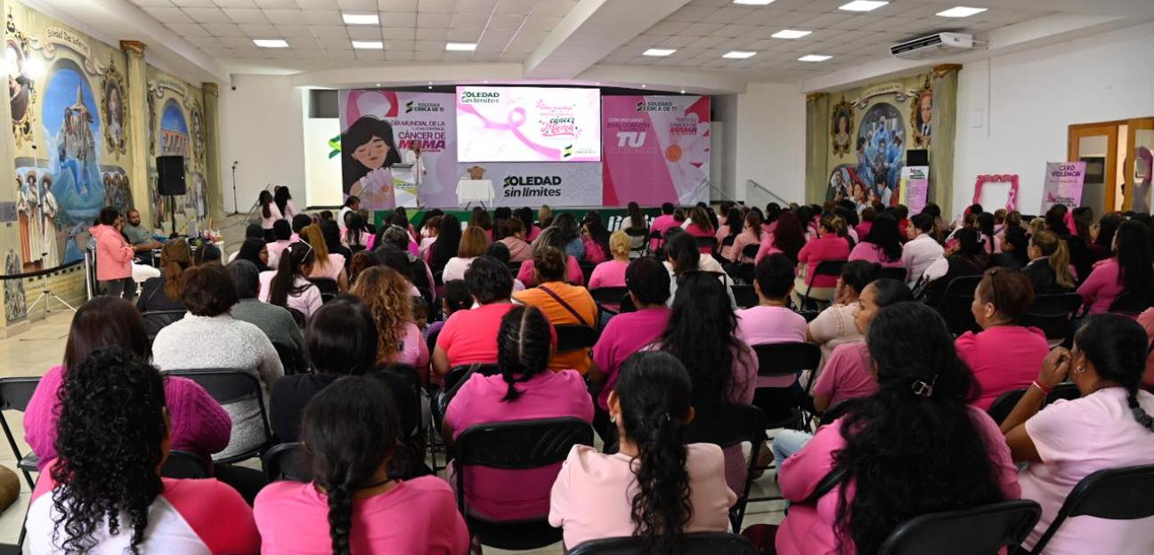 Con una mano en el corazón, municipio de Soledad promueve cultura de autocuidado ante el cáncer de mama