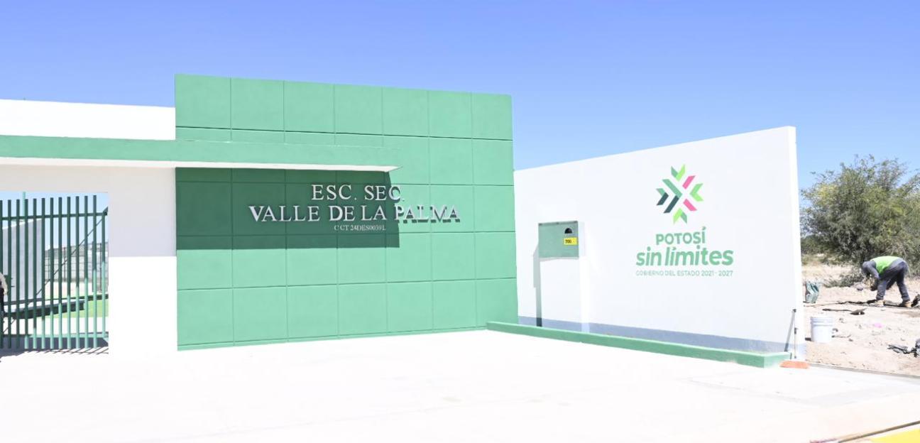 Juventud soledense recibe nueva secundaria en Valle de la Palma del Gobierno Estatal
