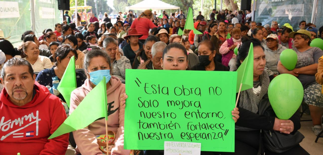 En décadas, por primera vez un alcalde concluye una obra en nuestra comunidad, coinciden vecinos de Fracción Rivera