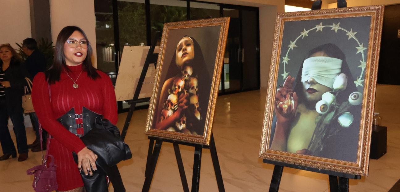 Teatro de Soledad monta exposición artística -Cuando la Muerte se Inclina-