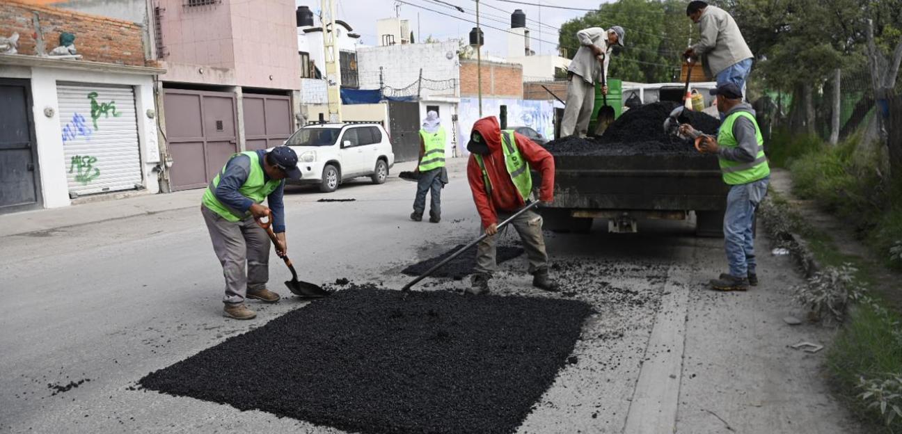 Gobierno de Soledad reactiva plan emergente de bacheo para garantizar vialidades seguras
